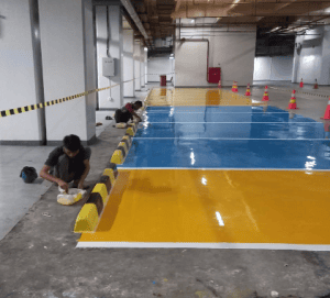 Pengecatan Marka Parkir Gedung