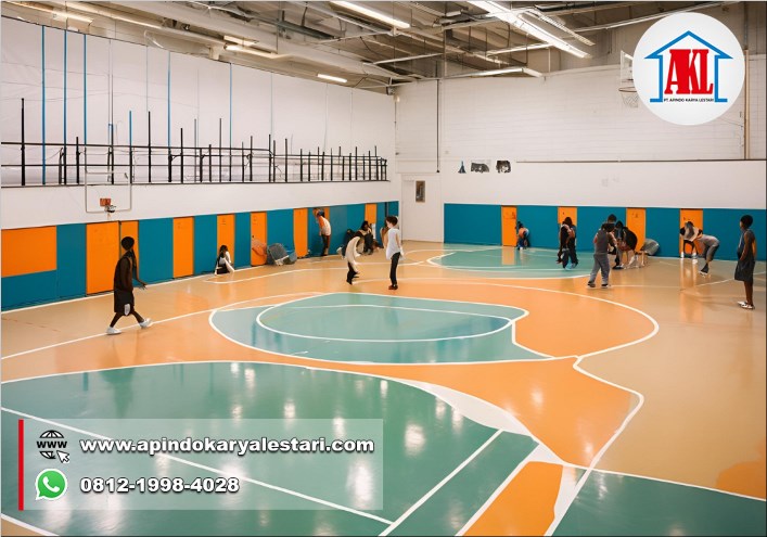 warna lapangan bola basket