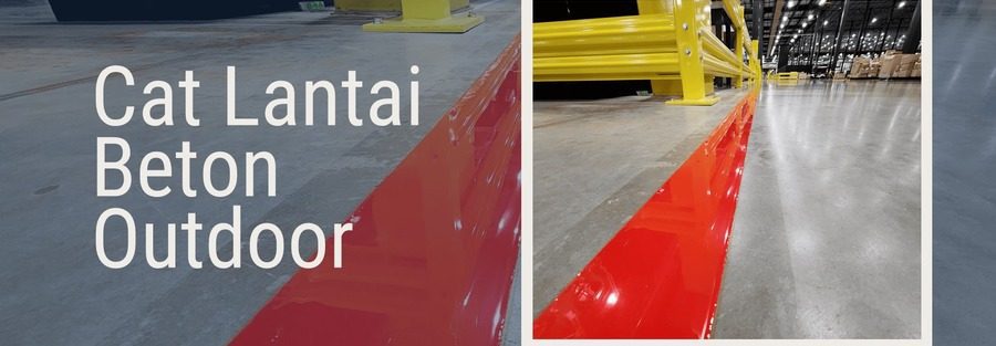 cat lantai beton outdoor