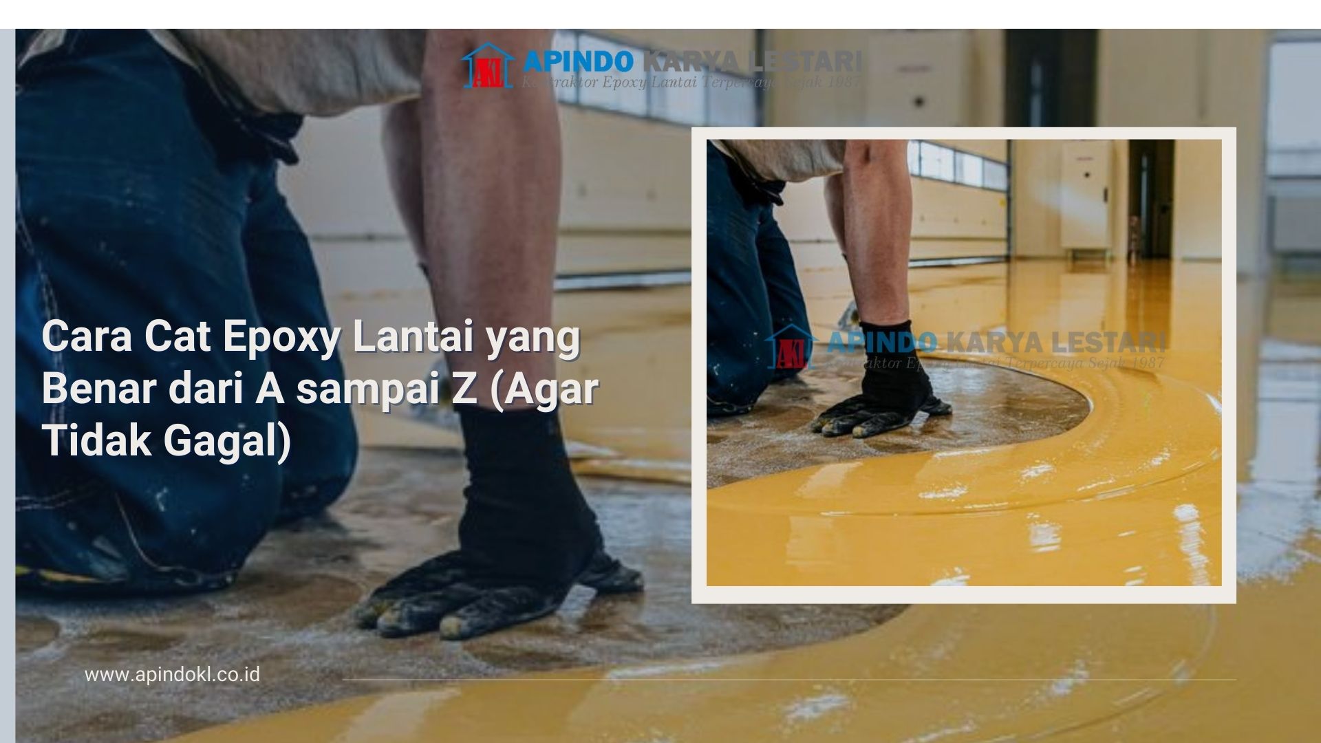 Cara Cat Epoxy Lantai yang Benar dari A sampai Z (Agar Tidak Gagal)